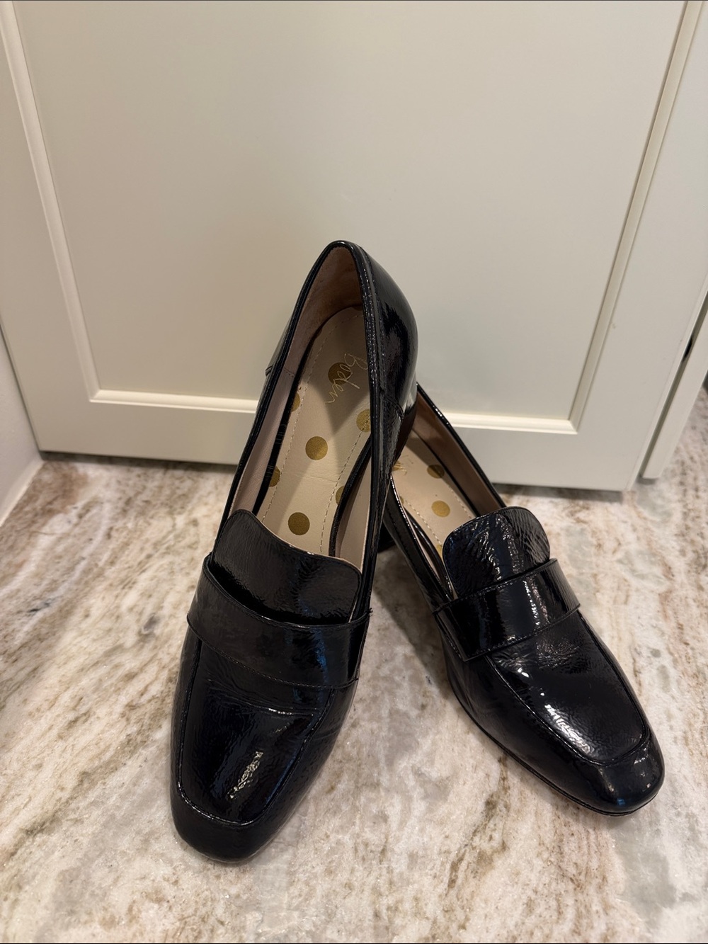 Biden Black Patent Leather Loafers
